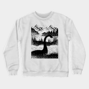 Loch Ness Monster | Nessie Silhouette Crewneck Sweatshirt